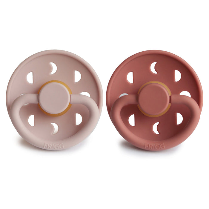 FRIGG Moon Natural Rubber Pacifier 2-Pack - Nature Baby Outfitter