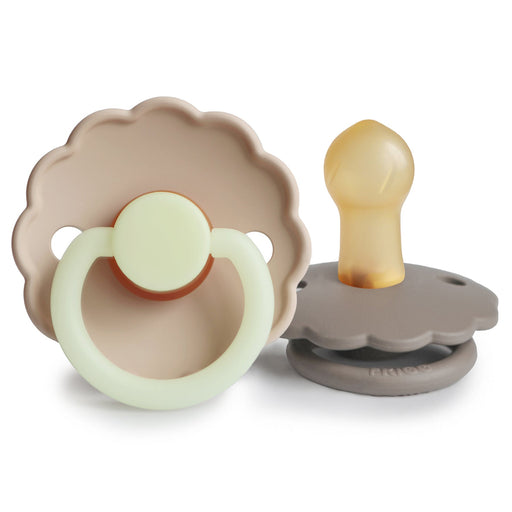 FRIGG Daisy Night Natural Rubber Pacifier 2-Pack - Nature Baby Outfitter