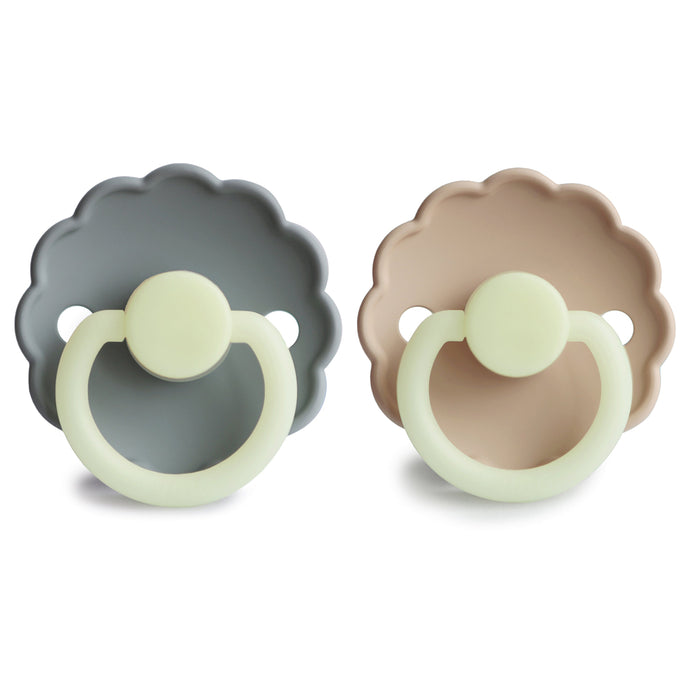FRIGG Daisy Night Silicone Pacifier 2-Pack - Nature Baby Outfitter