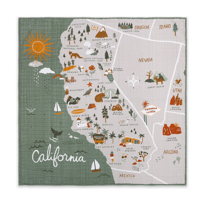 T29339,Babyletto,California Muslin Quilt in GOTS Certified Organic Cotton