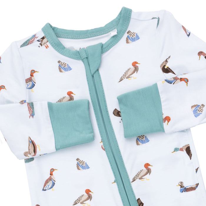 American Ducks 2 Way Zipper Convertible Romper/Sleeper
