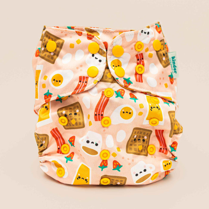 Food: Essentials Pocket Cloth Diaper with Athletic Wicking Jersey, Grows with your Baby