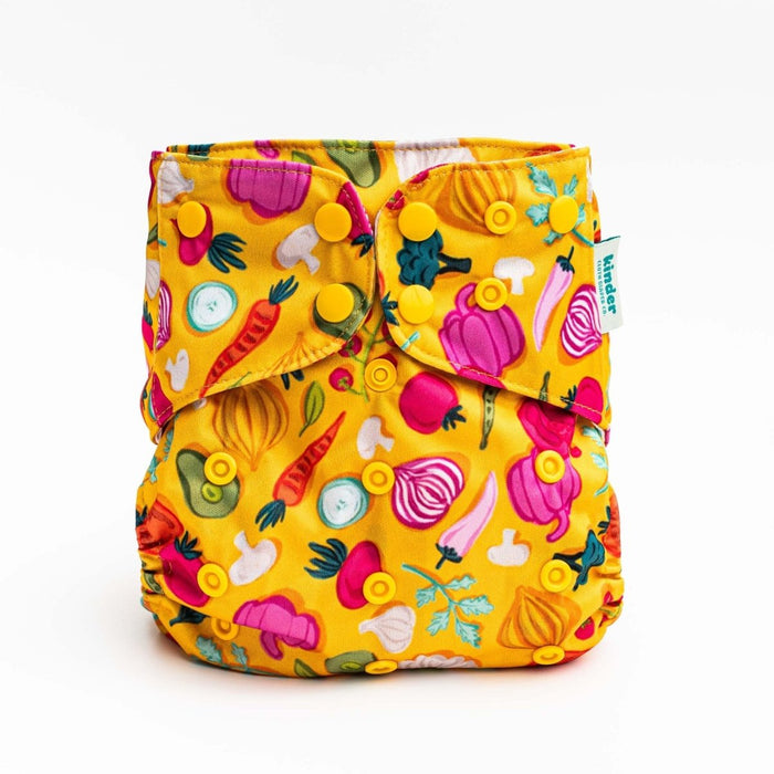 Food: Essentials Pocket Cloth Diaper with Athletic Wicking Jersey, Grows with your Baby