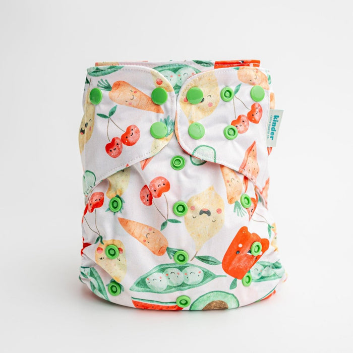 Food: Essentials Pocket Cloth Diaper with Athletic Wicking Jersey, Grows with your Baby