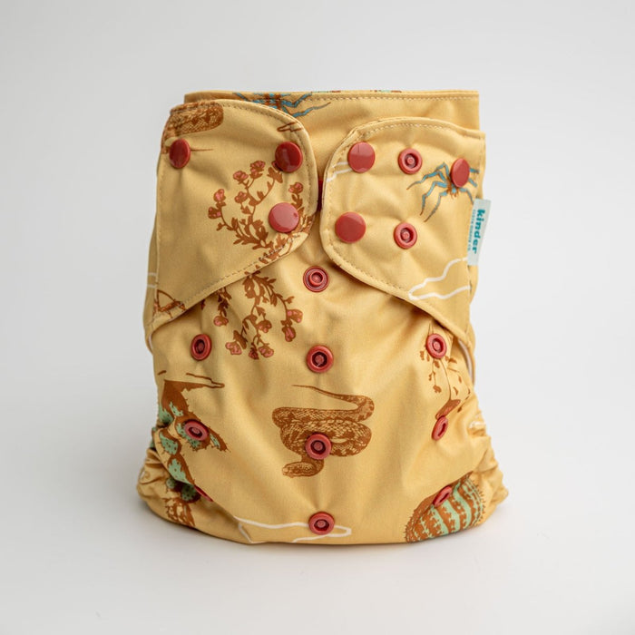 Nature: Essentials Pocket Cloth Diaper with Athletic Wicking Jersey, Grows with your Baby