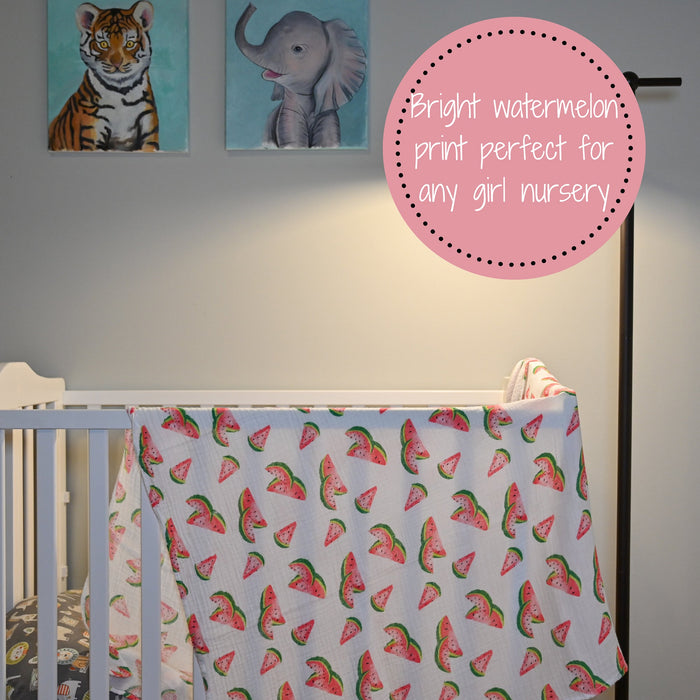 One In A Melon Swaddle Blanket