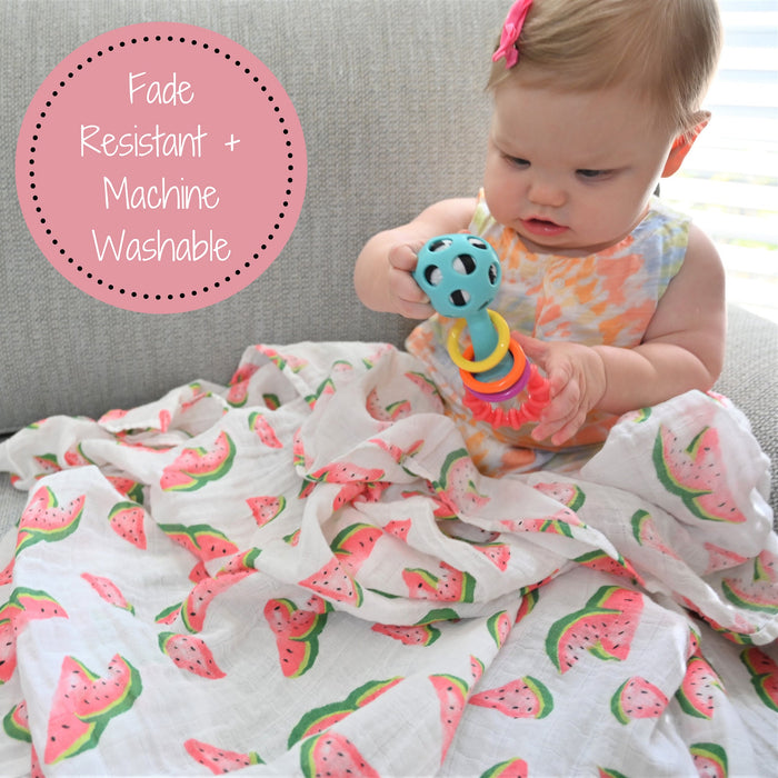 One In A Melon Swaddle Blanket