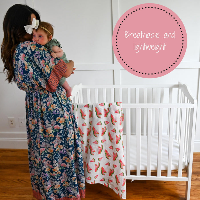 One In A Melon Swaddle Blanket