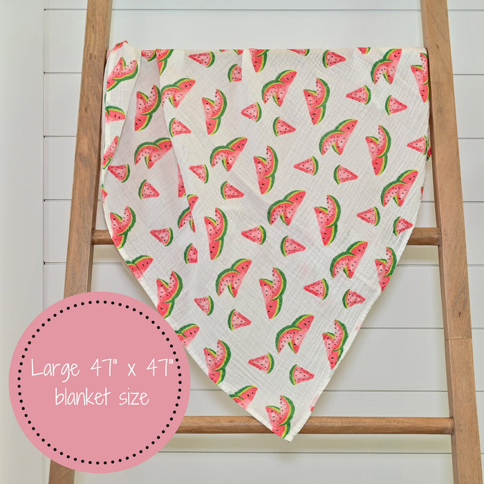 One In A Melon Swaddle Blanket
