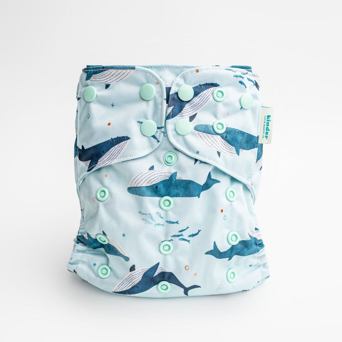 Animals and Insects: Essentials Pocket Cloth Diaper with Athletic Wicking Jersey, Grows with your Baby