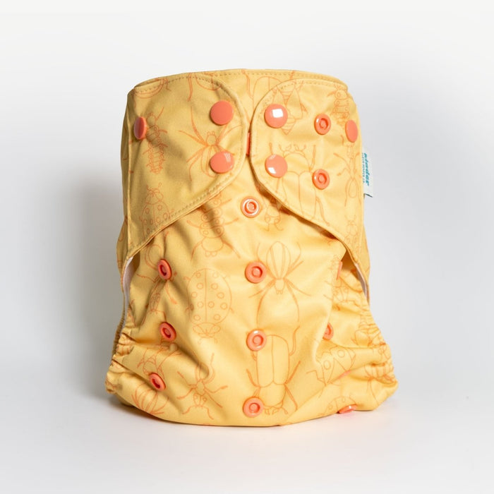Animals and Insects: Essentials Pocket Cloth Diaper with Athletic Wicking Jersey, Grows with your Baby