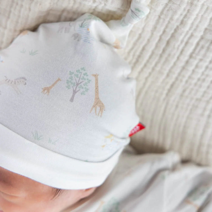 White Serene Safari Magnetic Gown & Hat Set