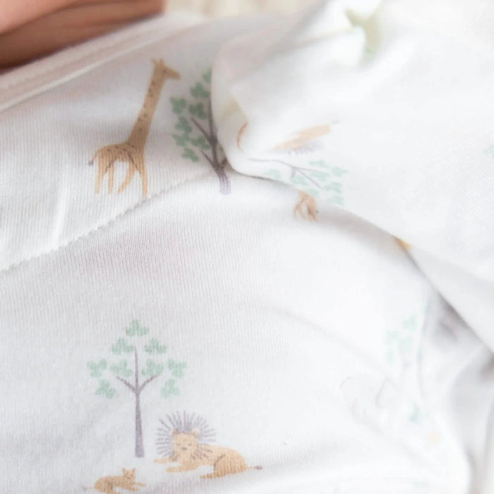 White Serene Safari Magnetic Gown & Hat Set