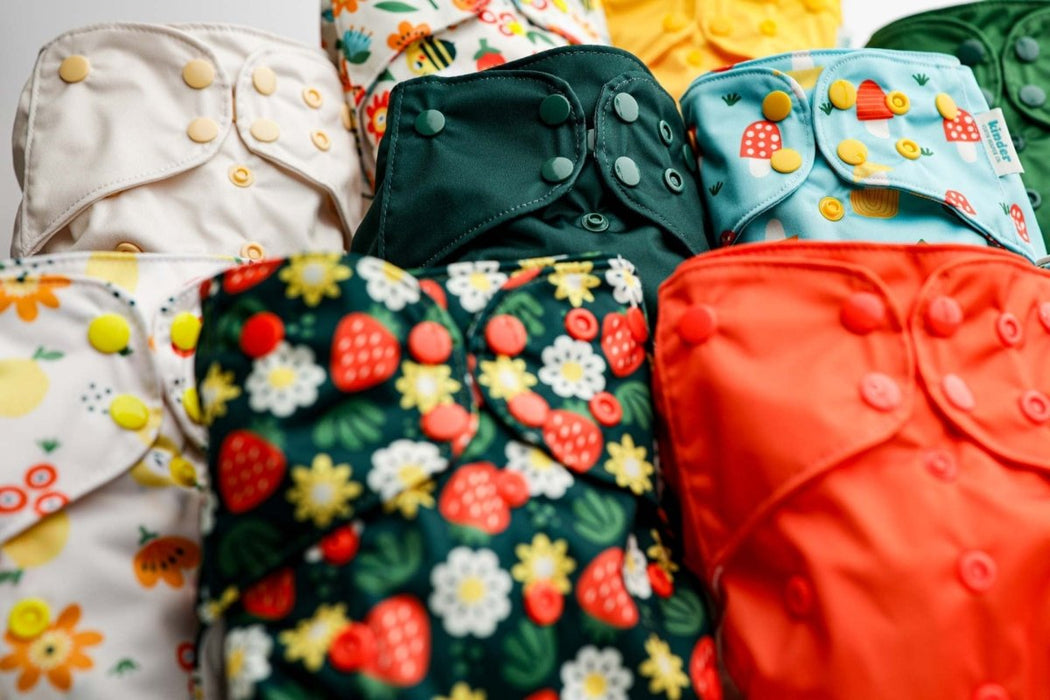 Nature: Essentials Pocket Cloth Diaper with Athletic Wicking Jersey, Grows with your Baby
