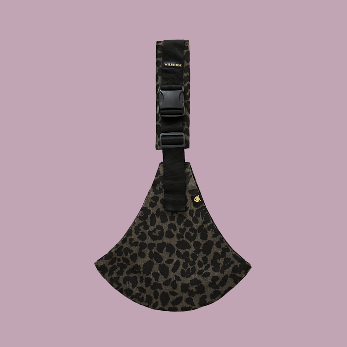 Toddler Carrier Leopard Print Grey