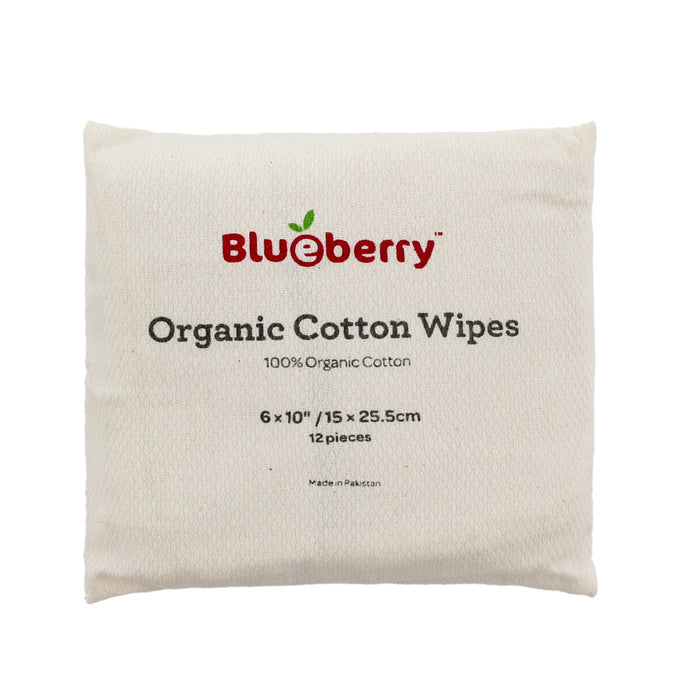 Organic Cotton Wipes - 12-pack