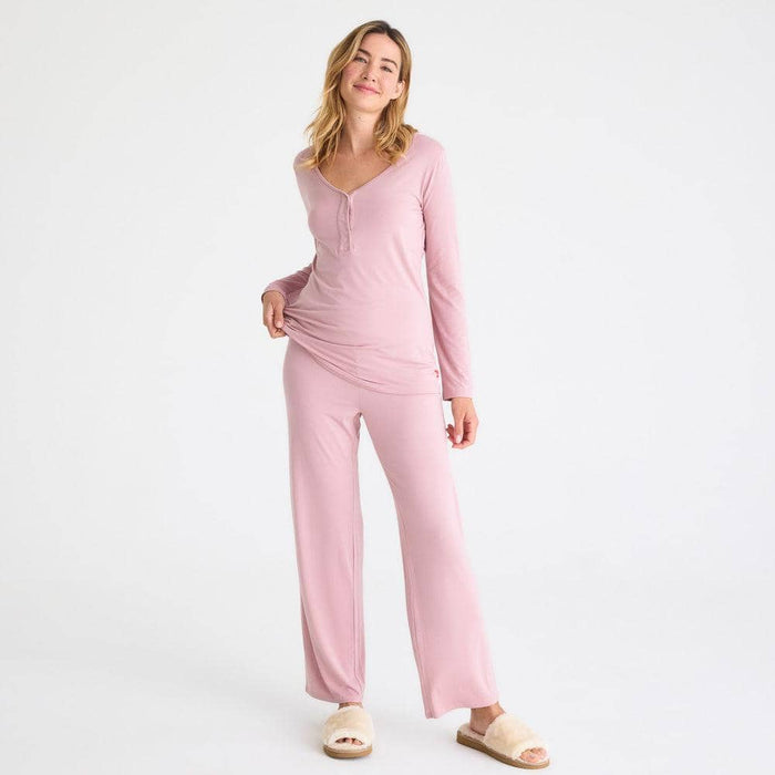 Desert Pink Modal Magnetic Nursing Pajama Set