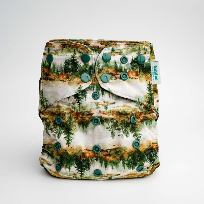 Nature: Essentials Pocket Cloth Diaper with Athletic Wicking Jersey, Grows with your Baby