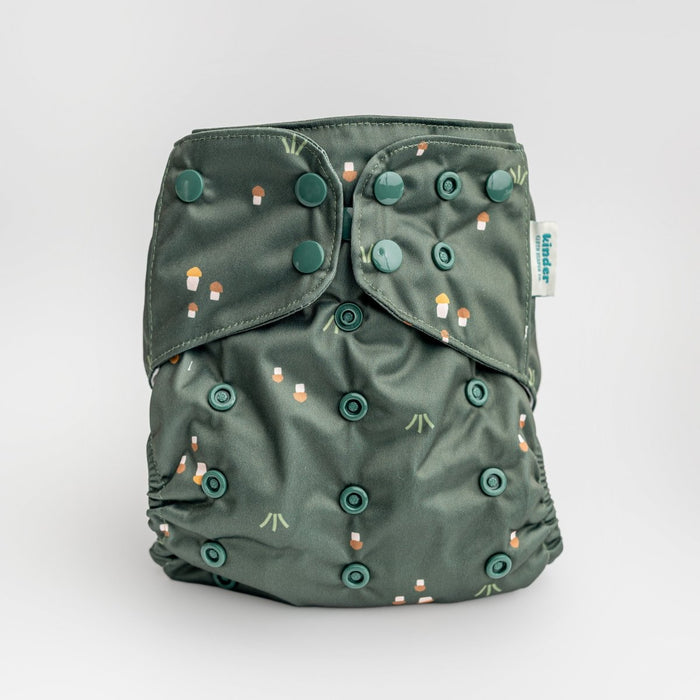 Nature: Essentials Pocket Cloth Diaper with Athletic Wicking Jersey, Grows with your Baby