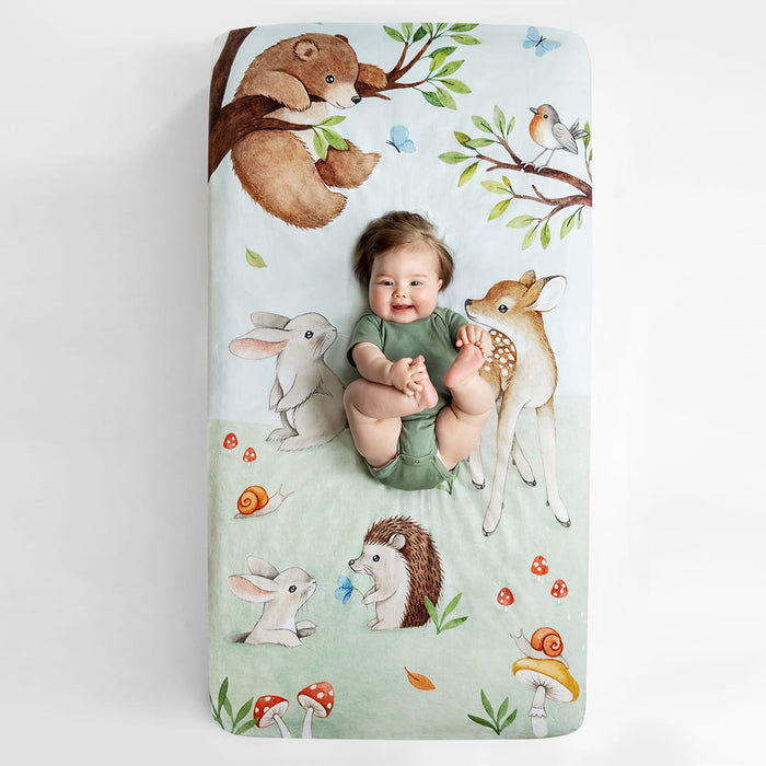 Enchanted Forest Standard Size Crib Sheet - Nature Baby Outfitter