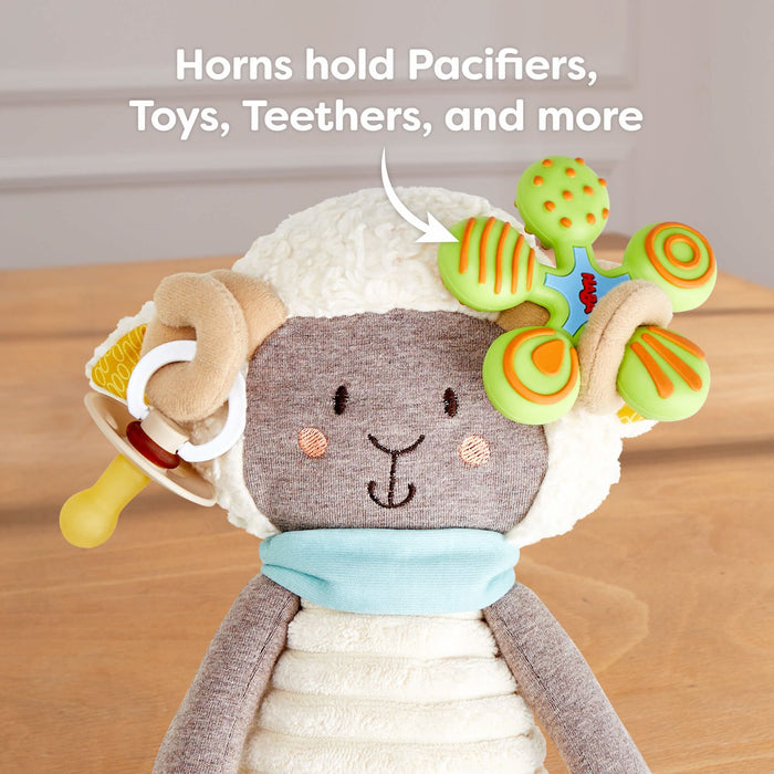Woolbert the Ram Cuddly Baby Sensory Toy - Nature Baby Outfitter