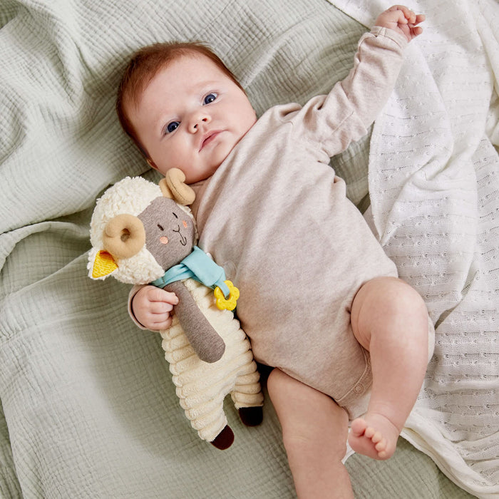 Woolbert the Ram Cuddly Baby Sensory Toy - Nature Baby Outfitter