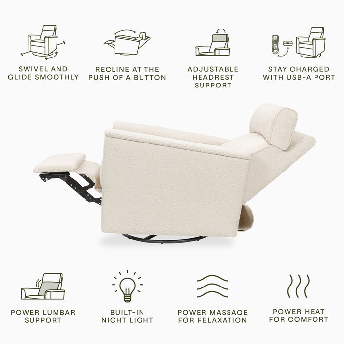 Namesake Willa Deluxe Power Recliner and Swivel Glider with Heat & Massage