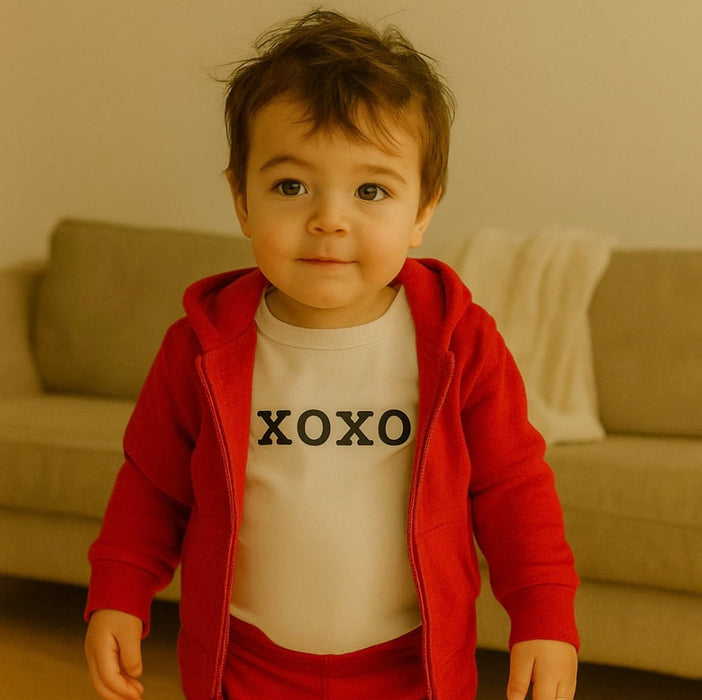 long sleeve graphic bodysuit | xoxo
