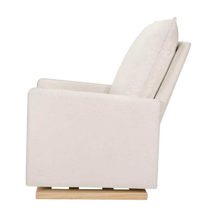 Babyletto Cali Pillowback Chair and a Half Glider in Eco-Performance Fabric | Water Repellent & Stain Resistant