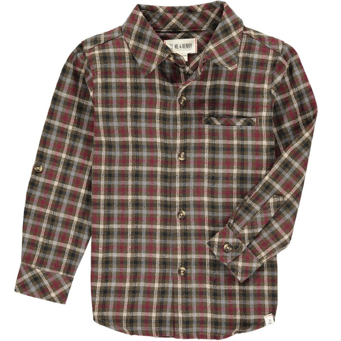 Brown & Beige Plaid Atwood Woven Shirt