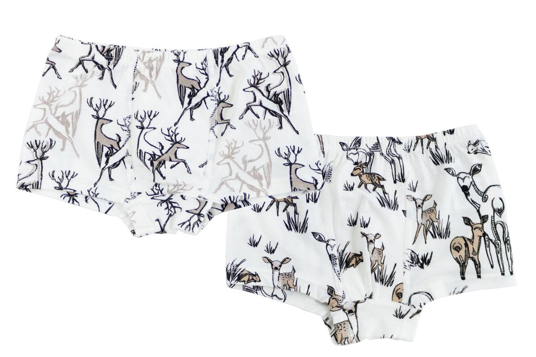 Deer Bamboo Boxer Brief Underwear - 2 Pack