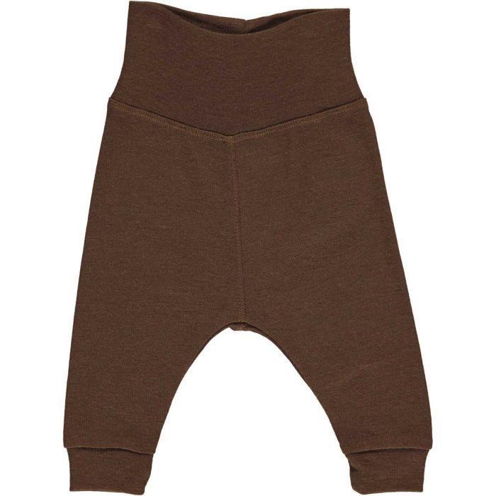 Brown Mist Merino Wool Baby Pants