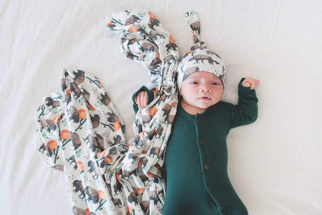Bison Large Premium Knit Swaddle Blanket