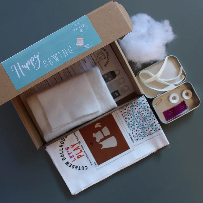 Brown Floral Dollhouse DIY Kit