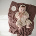Desert Rose Knitted Honeycomb Baby Blanket - Nature Baby Outfitter
