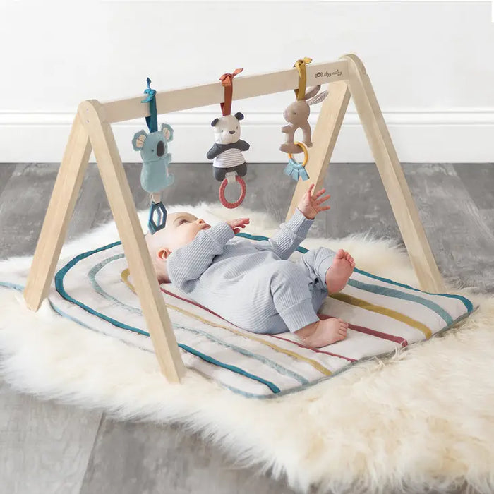Bitzy Bespoke Ritzy Activity Gym Wooden Gym with Toys