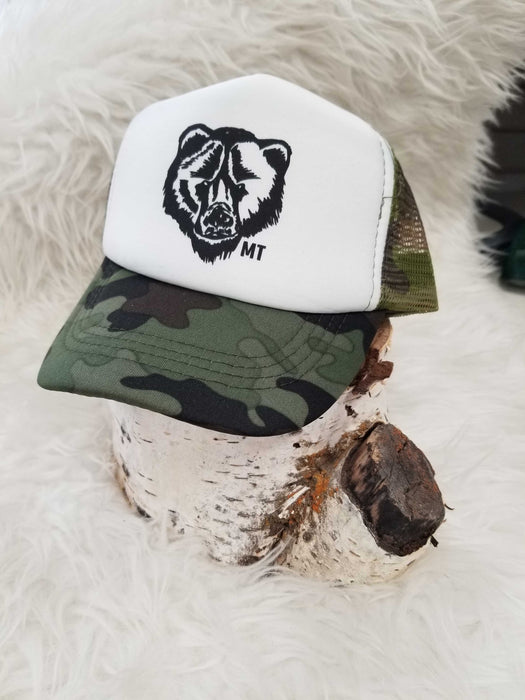 MT Grizzly Bear Trucker Hat: Toddler Size