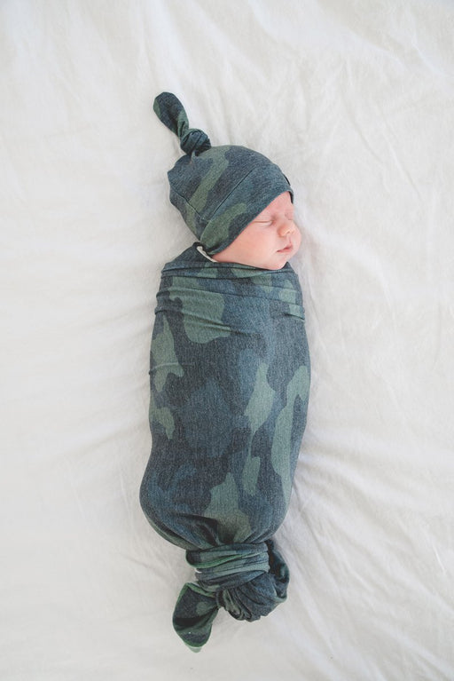 Hunter Large Premium Knit Swaddle Blanket - Nature Baby Outfitter