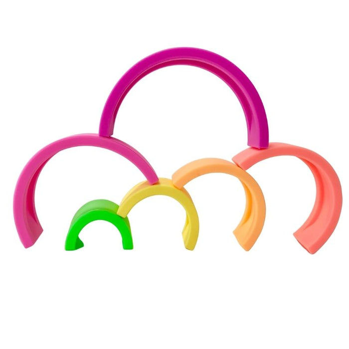Small Silicone Stacking Rainbow