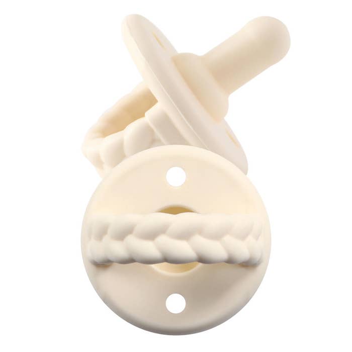 Buttercream Braid Sweetie Soother Pacifiers - 2 Pack | Itzy Ritzy ...