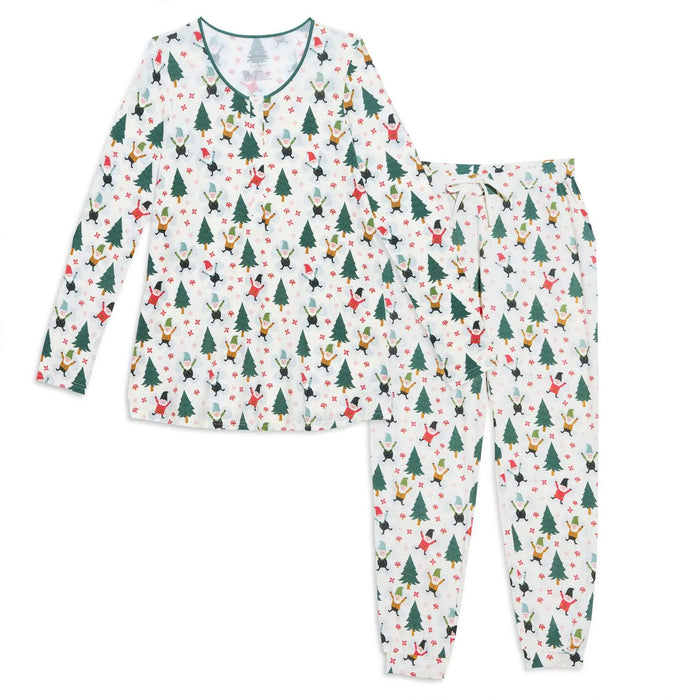 Gnome for Holidays Modal Magnetic Nursing Pajama Set