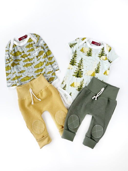 Sage Waffle Joggers
