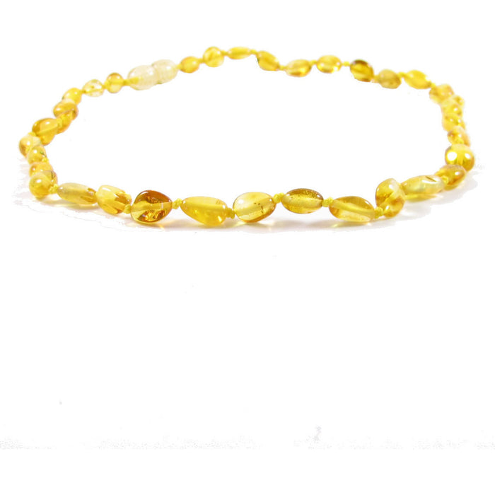 22’” Amber Necklace | Real Baltic Amber and Gemstones by The Amber Monkey - Nature Baby Outfitter