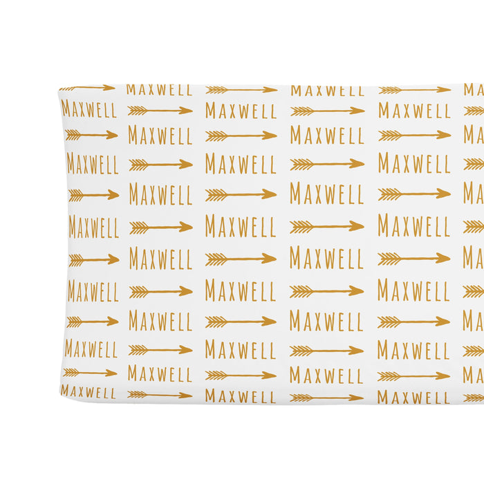 Personalized Changing Pad Cover - Arrow | Sugar + Maple
