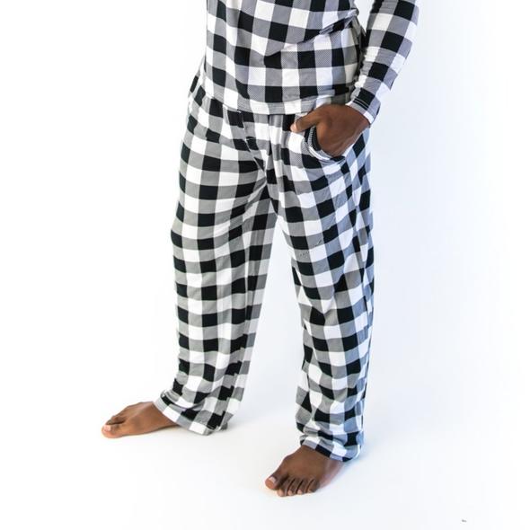 Buffalo Plaid Two-Piece Men's Bamboo Pajama Set | Little Sleepies