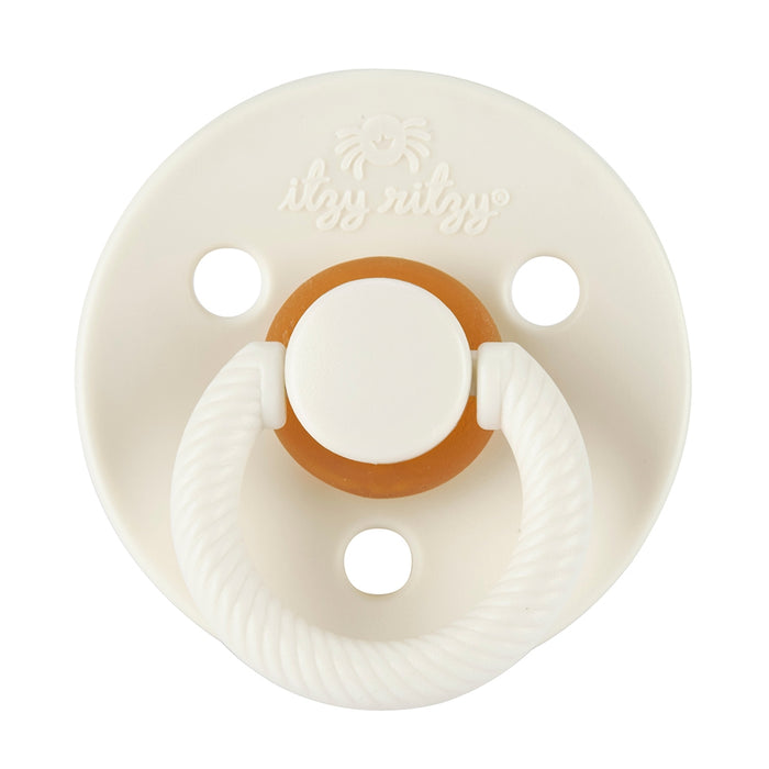 Coconut & Toast Natural Rubber Itzy Soother Pacifier - 2 Pack