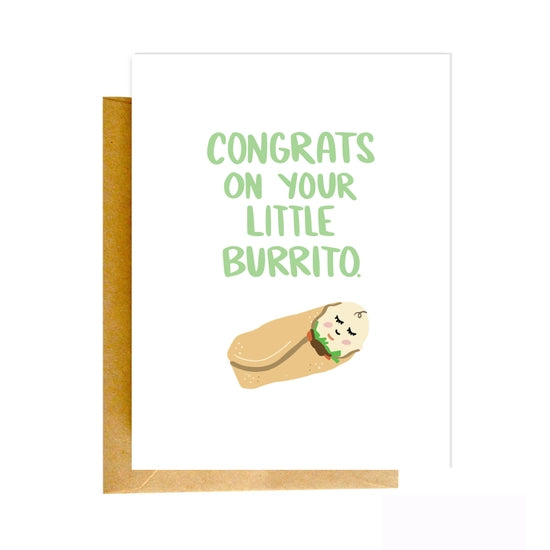 Burrito Baby Greeting Card
