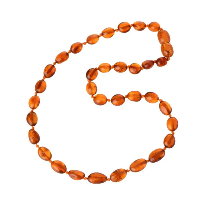 Polished Baltic Amber & Gemstone Necklace