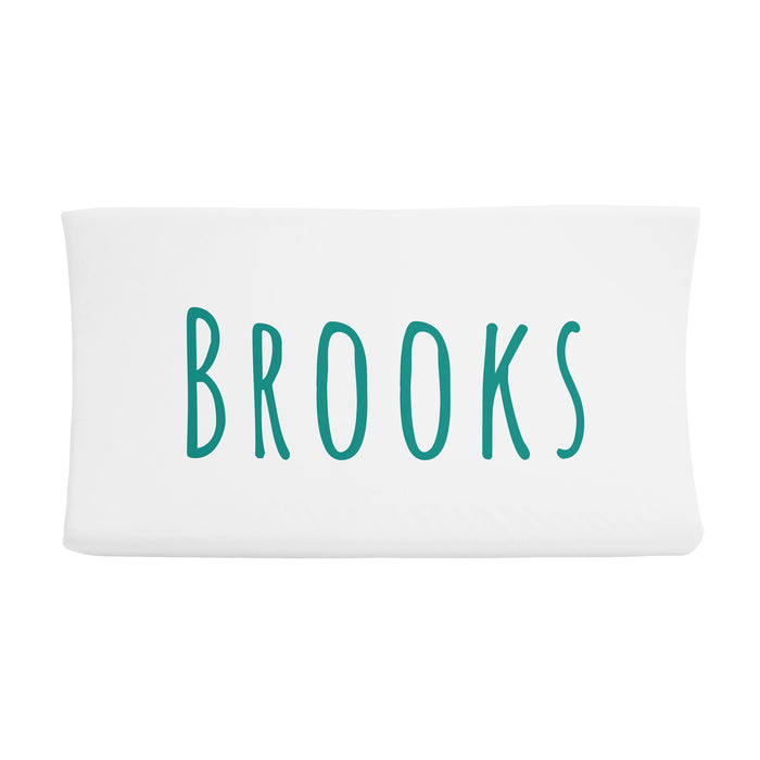Personalized Changing Pad Cover - Centered Name | Sugar + Maple