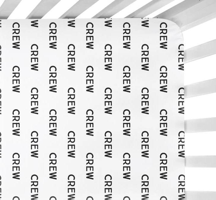 Personalized Crib Sheet - Repeating Name Vertical | Sugar + Maple